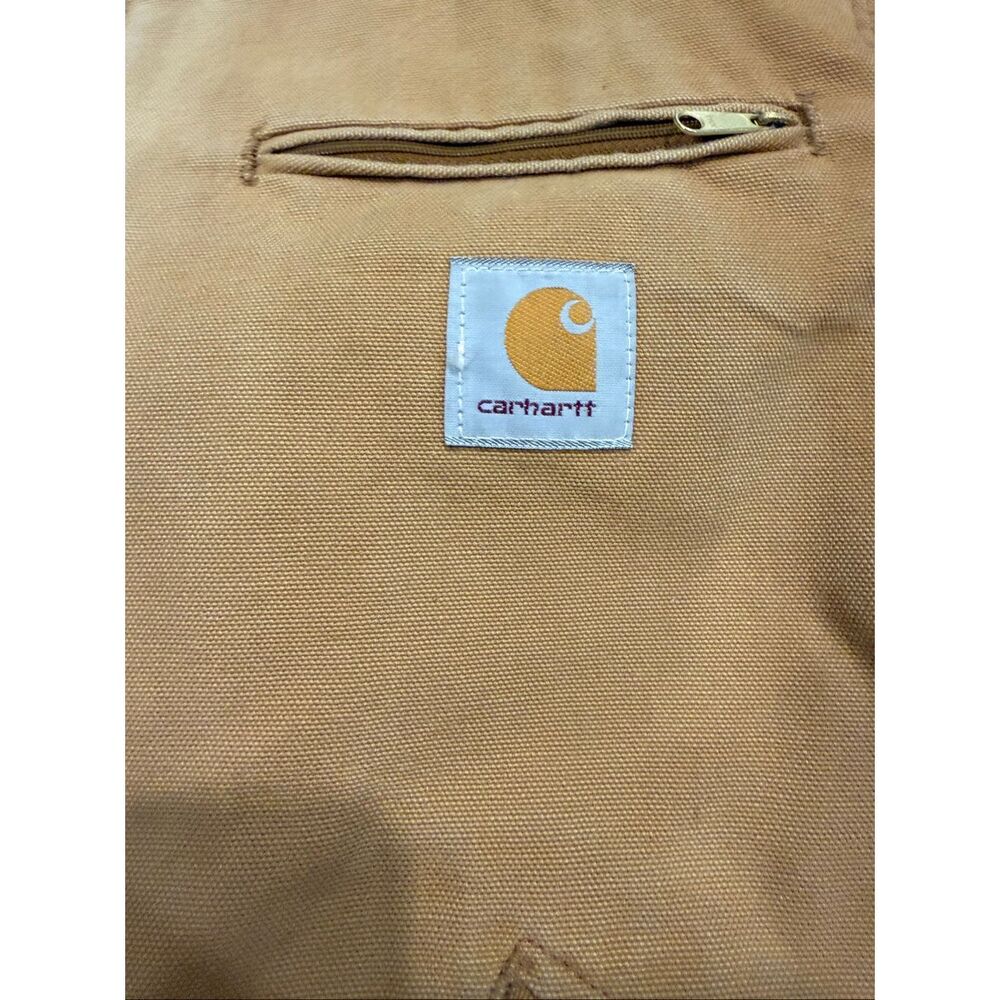 Vintage Carhartt J01 BRN Detroit Jacket Blanket Lined USA Made Workwear 42 Regul - Picture 5 of 14